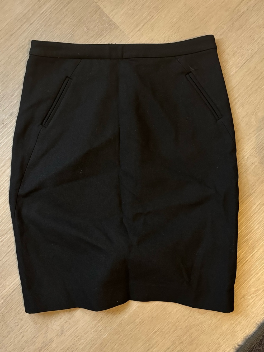 LOFT Black Pencil Skirt with Welt Pockets
